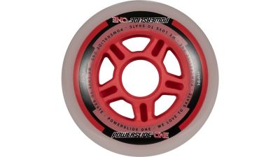 POWERSLIDE Inlineskates-Rollen-Set One Wheels 84mm in rot