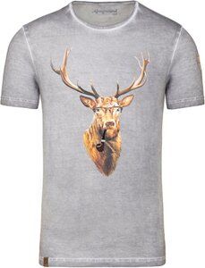 Herren Shirt AMOSERALM in silber