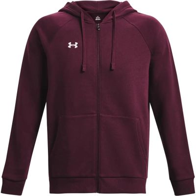 Herren Kapuzensweat UA RIVAL FLEECE FZ HOODIE in lila