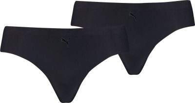 PUMA Damen Bikinihose WOMEN SEAMLESS STRING 2P HANG in schwarz