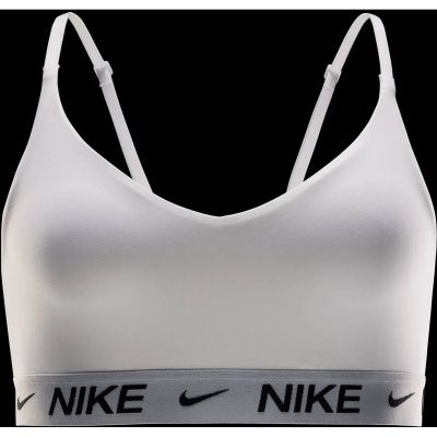 Damen Shirt W NK DF INDY LGT SPT BRA in silber