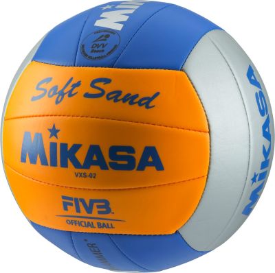 MIKASA Beachvolleyball Soft Sand in grau