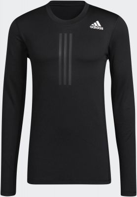 Herren Shirt TF WARM LS in schwarz