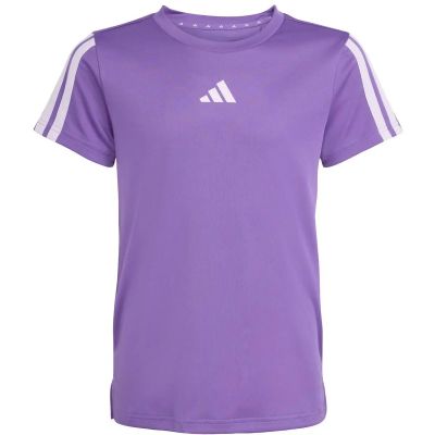 Kinder Shirt Training Essentials 3-Streifen in lila