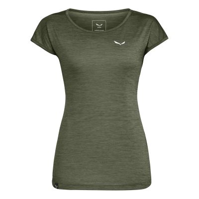 PUEZ MELANGE DRY T-SHIRT W in 286 dark olive melange