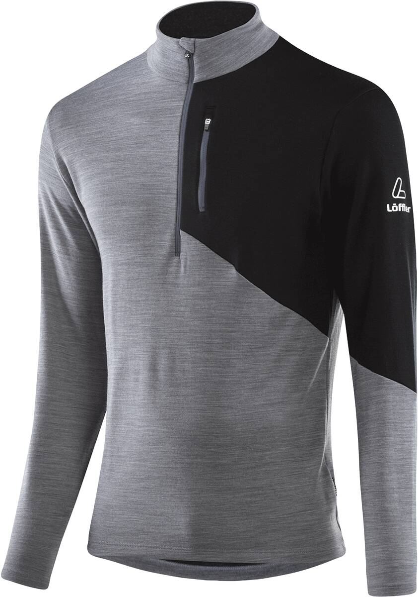 LÖFFLER Herren Rolli M MIDLAYER BLOCK TRANSTEX MER - Rollkragen m 