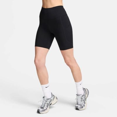 Nike W Nk Df One Hr 8In Pkt Short - black/black in 010 black/black