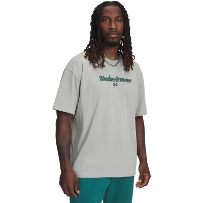 Herren Shirt UA M HWT WM SS in silber