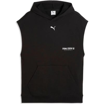 Herren Kapuzensweat M GRAPHICS FRENCH TERRY SLEEVELESS HOODIE in schwarz