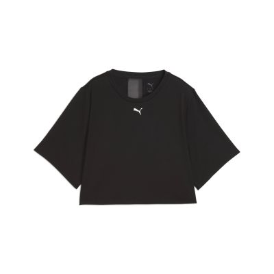 W CLOUDSPUN MESH TEE in schwarz