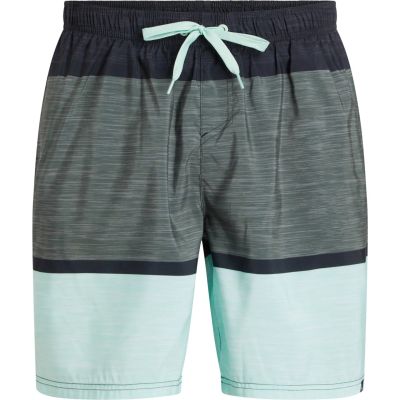 Herren Badeshorts He.-Badeshorts Lario M Melange Stripe in grün