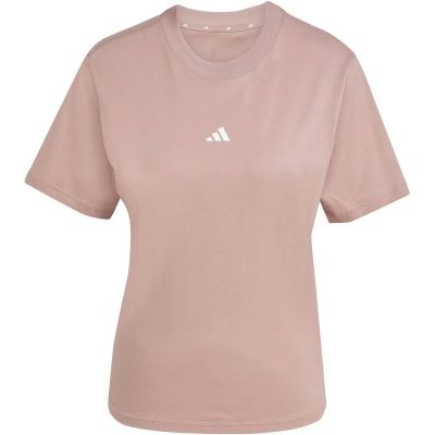 Damen Shirt Essentials Small Logo Cotton in pink
