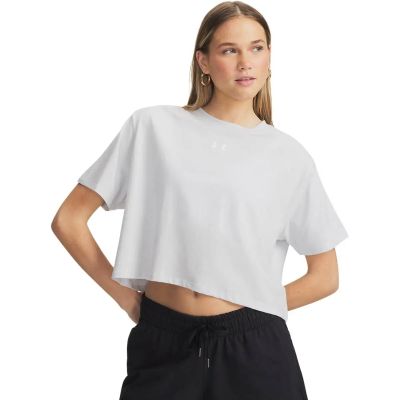 Damen Shirt UA RIVAL BOXY TEE SOLID in schwarz