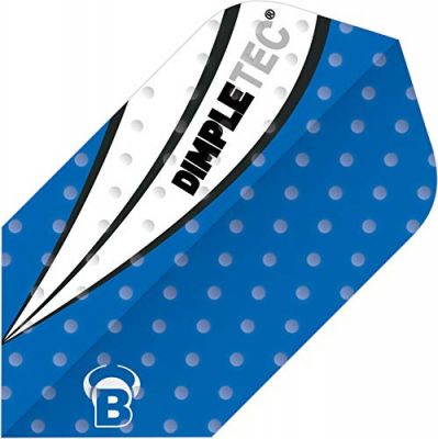 BULLS Dartpfeil BULL'S Dimpletec Blue Flights Slim Shape in 002 blau