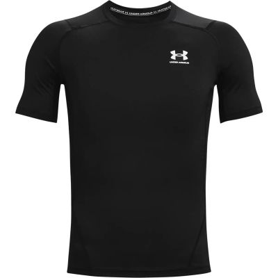 Herren Kurzarm HG Armour Comp SS in schwarz