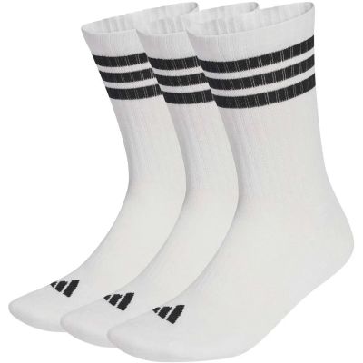 Herren Socken 3-STREIFEN CUSHIONED SPORTSWEAR CREW 3ER-PACK in weiß