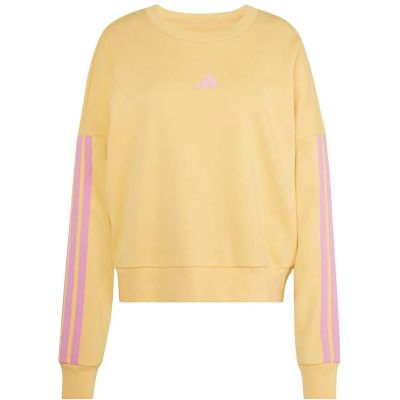 Damen Sweatshirt Essentials 3-Streifen French Terry in braun