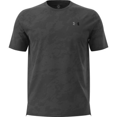 Herren Shirt UA TECH VENT JCQRD SS in schwarz