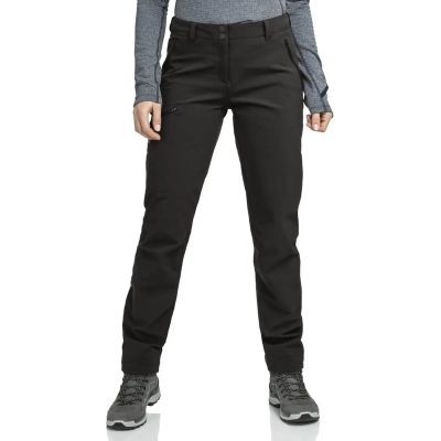 Damen Hose Pants Ascona Warm L (kurz) in schwarz