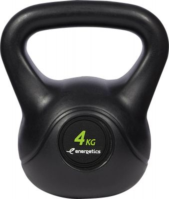 ENERGETICS Trainingshantel Kettlebell Cement in schwarz