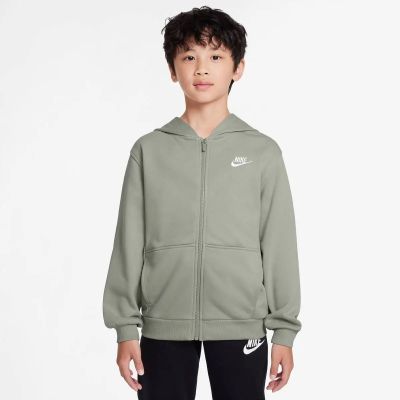 Kinder Unterjacke K NSW CLUB FT HD FZ LS LBR in weiß