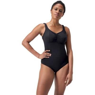 Damen Badeanzug Womens Shaping AquaNite Swimsuit in schwarz