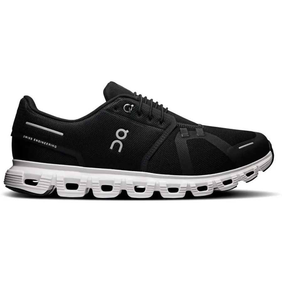 On Herren Black,White Schuhe Cloud 6 Wide Black/ White Größe 8.5 - Bild 5