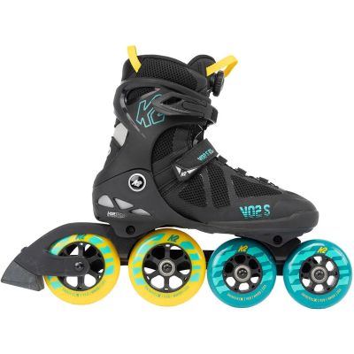 Herren Inlineskates VO2 S 100 X BOA U black_blue_yellow in grau