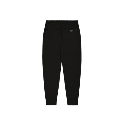 Rib Cuff Pants in schwarz
