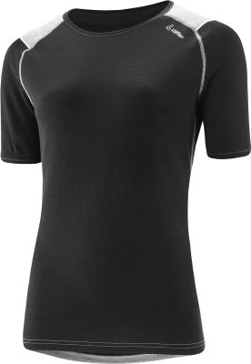 LÖFFLER Damen Unterhemd W SHIRT S/S TRANSTEX MERINO in schwarz
