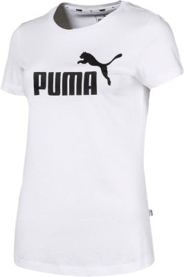 PUMA Lifestyle - Textilien - T-Shirts Essential Logo T-Shirt Damen in weiß