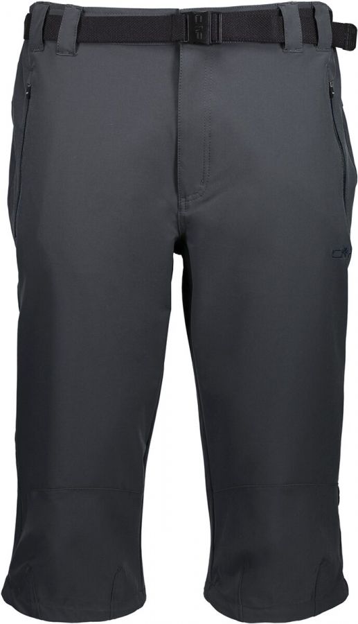 CMP Herren Short Stretch Bermuda 3T51747 | 4-Wege-Stretch, Praktisch, Vorgeformte Kniepartie, Bequemer, elastischer Bund mit integriertem Gürtel, Schnürung im Saum - Bild 4