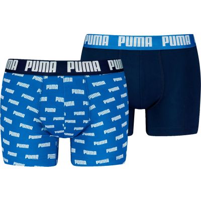 PUMA MEN EVERYDAY LOGO PRINT BOXERS 003 M in blau