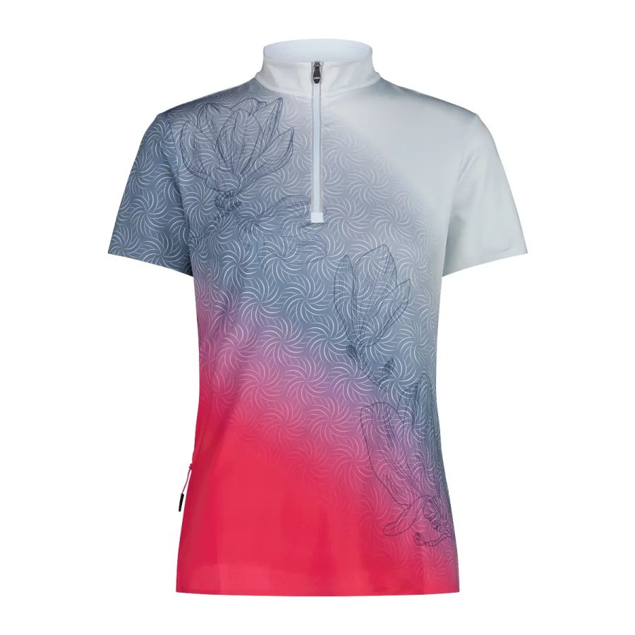 Cmp Damen Hellblau Radtrikot Mit Blumenprint, Gr. 40 - Image 2