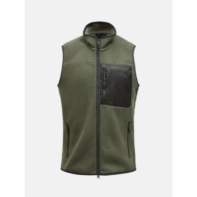 M Pile Vest-PINE NEEDLE in 000 pine needle
