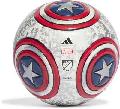 ADIDAS Ball Marvel MLS Captain America in grau