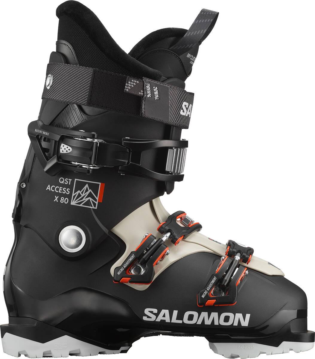 SALOMON Herren Ski Schuhe ALP. BOOTS QST ACCESS X80 GW Bk Rainy Wh Ski Schuhe H Artikelnummer L47379000 000 Black Rainy Day White
