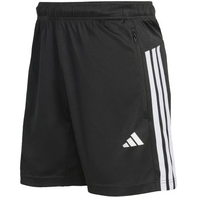 Herren Shorts WORKOUT ESSENTIALS BASE 3-STRIPES PIQUÉ SHORT 7 IN in schwarz