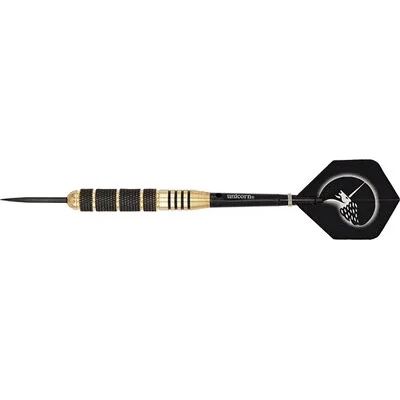 Dartpfeil Unicorn Core Plus Brass Steel Darts in schwarz