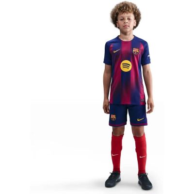 Kinder Trikot FC Barcelona 2025/26 Stadium Home in blau