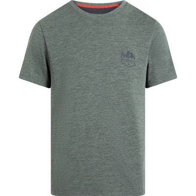 Herren Shirt He.-T-Shirt Hunu II M in 904 melange/green smoke/