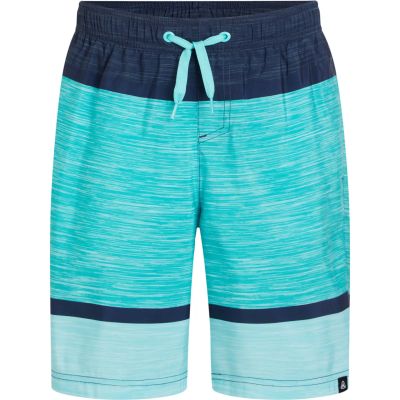 Kinder Badeshorts Ju.-Badeshorts Lario B Melange Stripe in grün