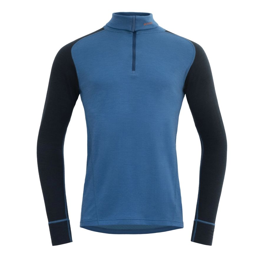 Devold Herren Blau Duo Active Merino 205 Z.neck Man