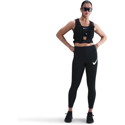 Damen Tights W NK DF TEMPO HR 7/8 TGT SWHBR in schwarz