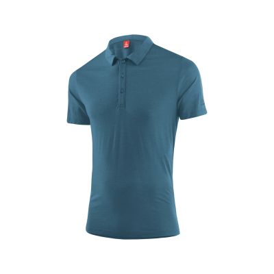M POLOSHIRT MERINO-TENCEL(TM) in 984 dark petrol