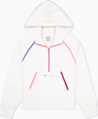 CHAMPION Damen Kapuzensweat Hooded Half Zip Sweatshirt in pink