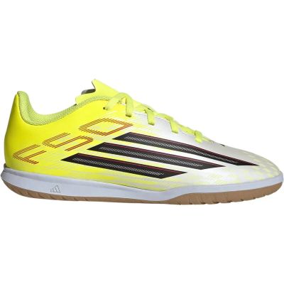 Kinder Fussball-Hallenschuhe F50 CLUB Kids Indoor in gelb