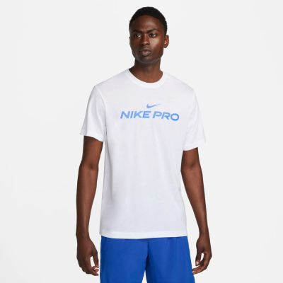 Nike M Nk Df Tee Db Nike Pro in 100 white