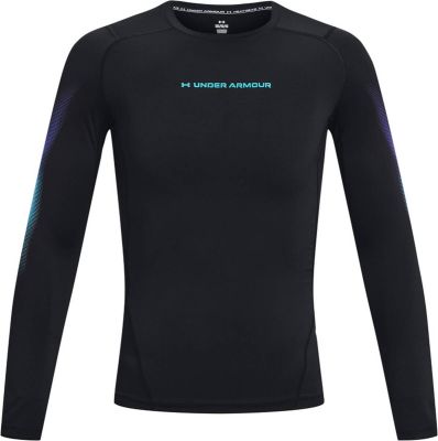 UNDER ARMOUR Herren Shirt UA HG Armour Novelty LS in schwarz