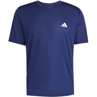 Herren Shirt WORKOUT ESSENTIALS BASE 3-STREIFEN in blau